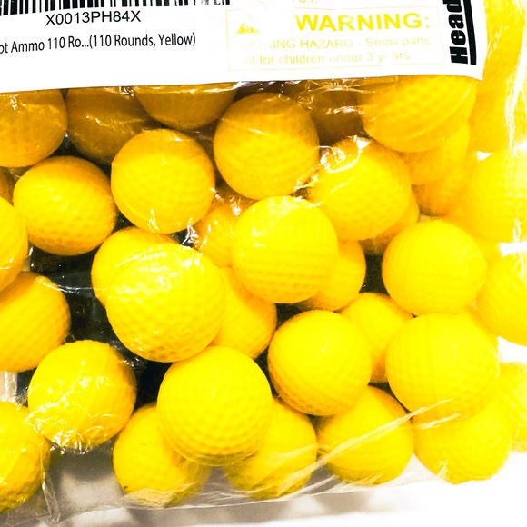 NEW 100 - Round Refill Pack for Nerf Rival Yellow Foam Ammo Round Size - Picture 5 of 5